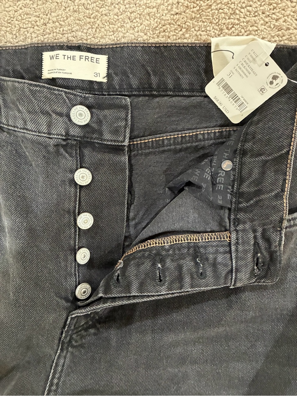 We The Free Jam Session Relaxed Capri/ Shorts NWT Size 31 - Picture 4 of 7